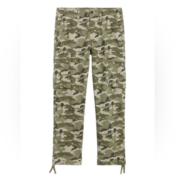 Old Navy Mens Loose Taper Cargo Ripstop Pants 46X34 Camo built-in flex comfort - Picture 5 of 6